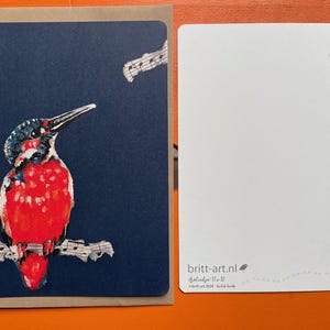 Artcard Ijsvogel