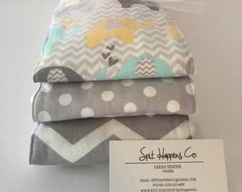 Baby Elephant Burp Cloths