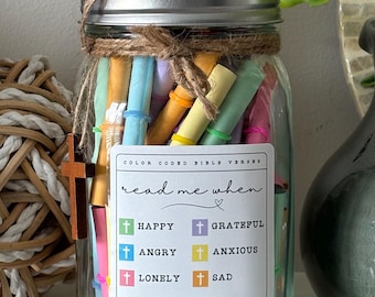 Scripture Jar | 90 Bible Verse Jar | Prayer Jar | Ordination Gift | Pastor Gift | Wedding Officiant | Wedding | Get Well Gift