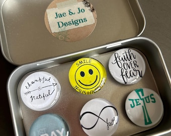 Set of Spiritual Glass Magnets | Religious Gift | Spiritual Gift | Prayerful Gift |Minister Gift| Pastor Gift | Priest Gift|Stocking Stuffer