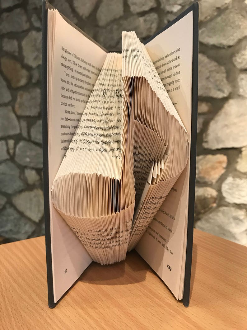 Music Note Folded Book Art Music Gift Unique Gift Etsy