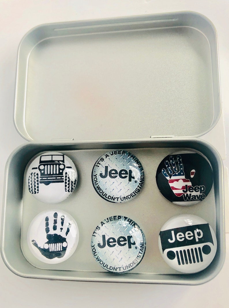 Set of Six Glass Jeep Jeep Life Jeep Etsy