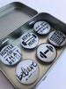 Set of Six Glass Magnets - Fitness - Exercise - Working Out - Personal Trainer Gift - Lifting - Gym Rat - Workout Buddy - Stocking Stuffers 