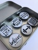 Set of Six Glass Magnets - Fitness - Exercise - Working Out - Personal Trainer Gift - Lifting - Gym Rat - Workout Buddy - Stocking Stuffers