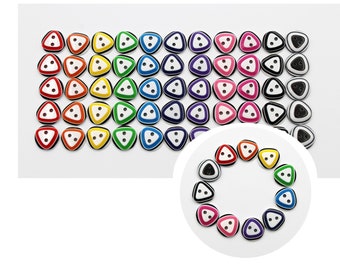 Buttons. 55 Small 13 mm Buttons for Sewing, Knitting and Craft. Doll Buttons. 11 colors in one set.