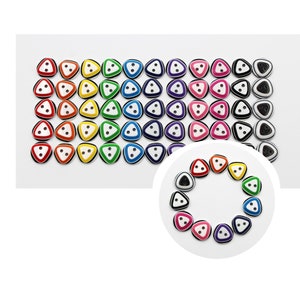 Buttons. 55 Small 13 mm Buttons for Sewing, Knitting and Craft. Doll Buttons. 11 colors in one set.