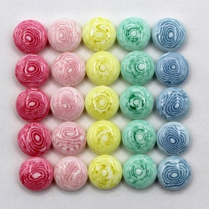 25 Small 12mm Buttons for sewing, knitting and craft. Doll Buttons. Kids buttons. Blouse buttons. Set of 5 colors.