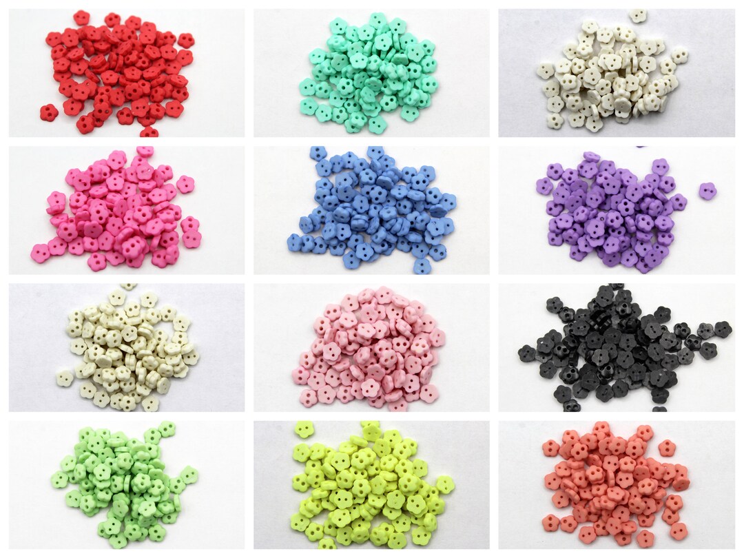 Small 6 Mm Buttons for Sewing, Knitting and Craft. Tiny Doll Buttons ...