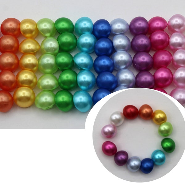 Small 10 mm buttons for craft, knitting and sewing. 60 candy color buttons. Set of 12 colors.