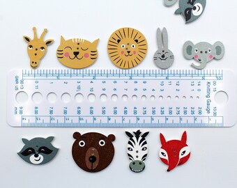 送料無料☆アンティーク雑貨　アニマル根付　7体セット Wild Animal Buttons. Zoo Animals Wooden Buttons. 14 Buttons