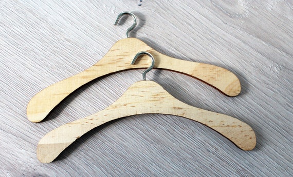 wooden doll clothes hangers