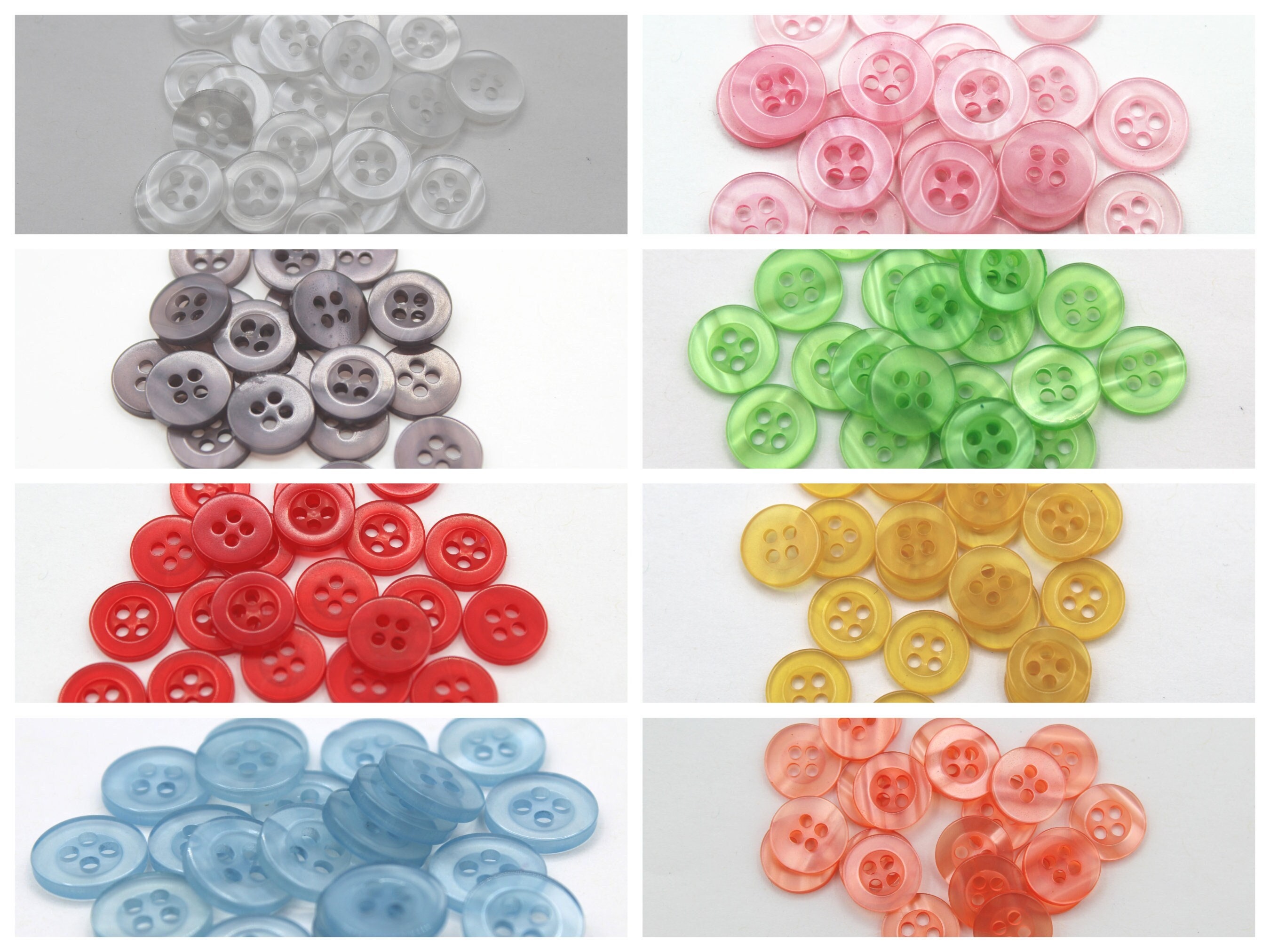 B019 Mini 3mm 4mm Metal Buttons Doll Clothes Sewing Craft Supply