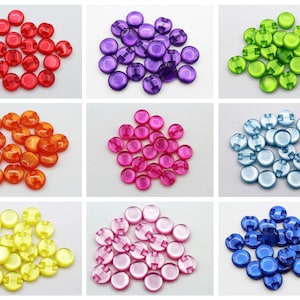 Small 12mm buttons for doll clothes, embellishment, sewing and craft. Kids round Buttons. 20 buttons.