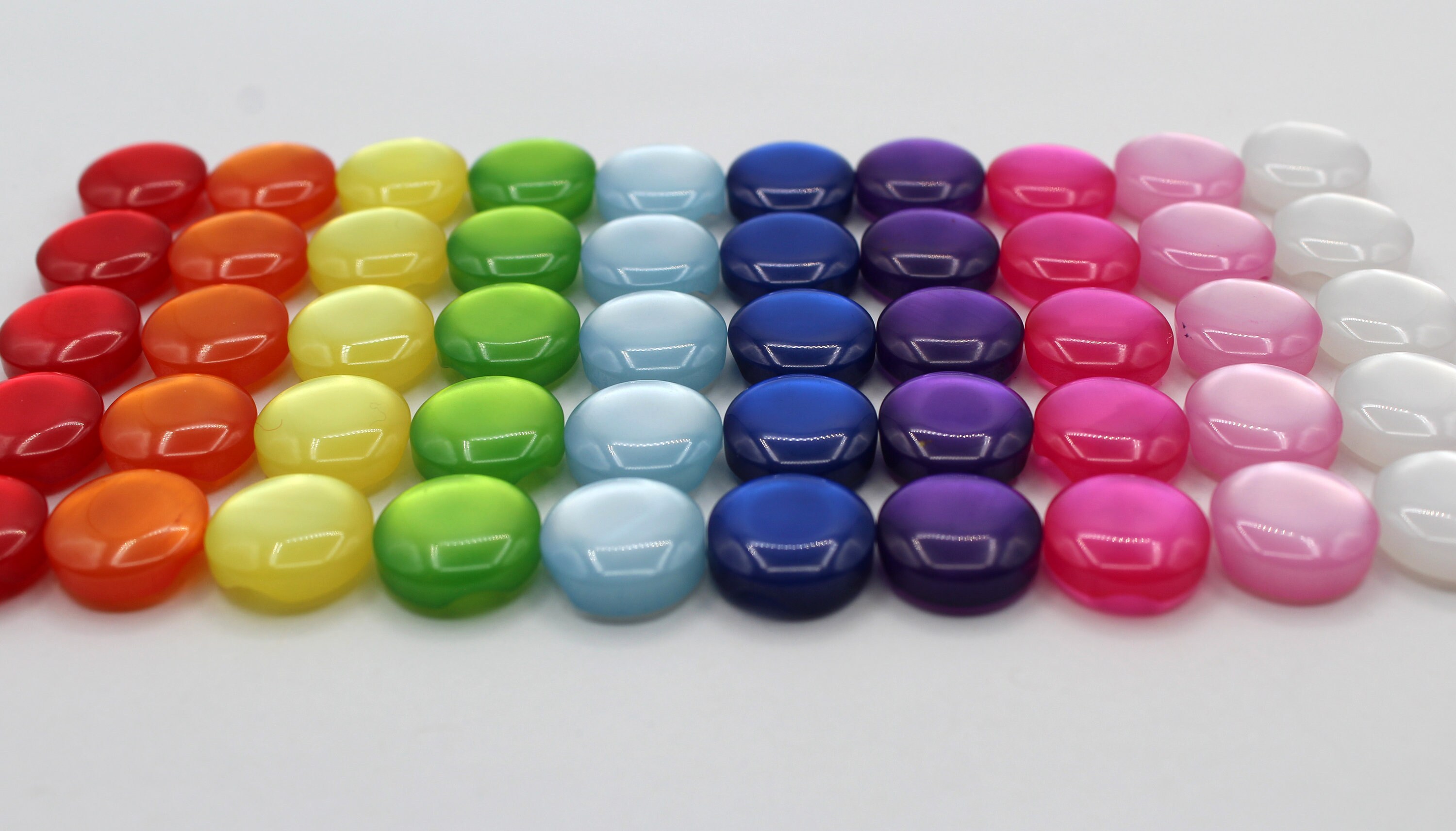 Small Round Buttons 50 Small Buttons. Round, 12 Mm, Two Holes Buttons for Sewing, Knitting ...