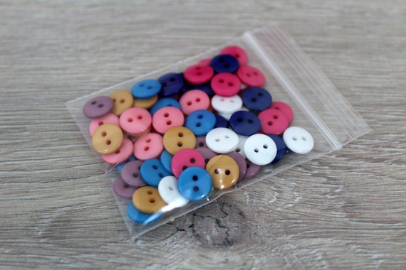 8 Mm Mini-Knöpfe In Blumenform, 20 Stück – Bunte Puppenknöpfe Zum Basteln
