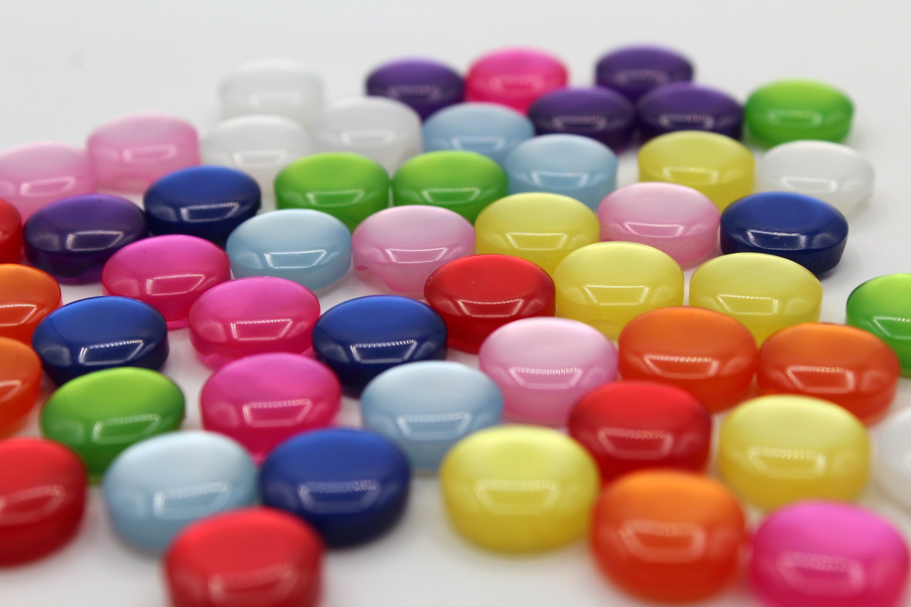 Small Round Buttons 50 Small Buttons. Round, 12 Mm, Two Holes Buttons for Sewing, Knitting ...