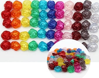 Buttons. 55 Small 13mm 1/2 inch blouse buttons for Sewing, Knitting and Craft. 11 colors in one set.