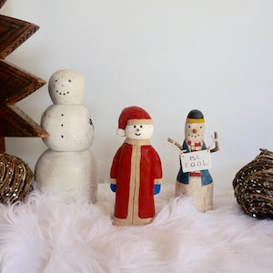 Vintage snowman decoration - christmas tree decor - ornament