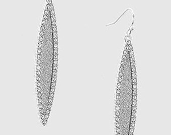 Silver Crystal Earrings