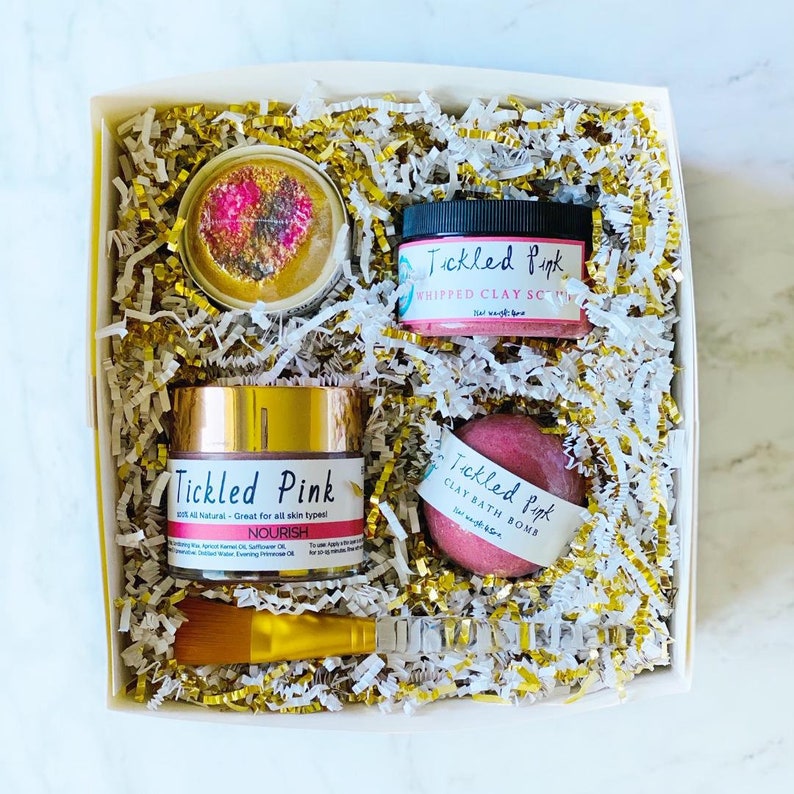Tickled Pink Spa Gift Set Luxury Spa Gift Box for Girls Etsy