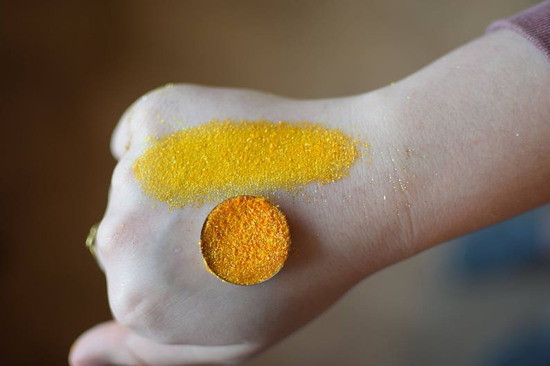 Orange Glitter Eyeshadow biodegradable glitter Glitter | Etsy