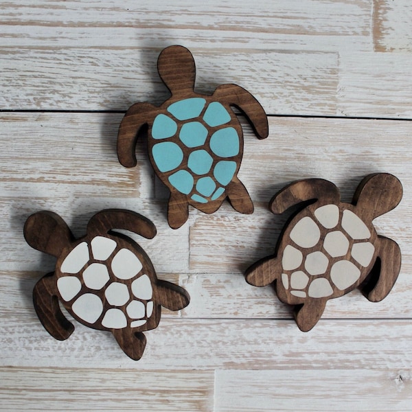 Wooden Turtle Etsy