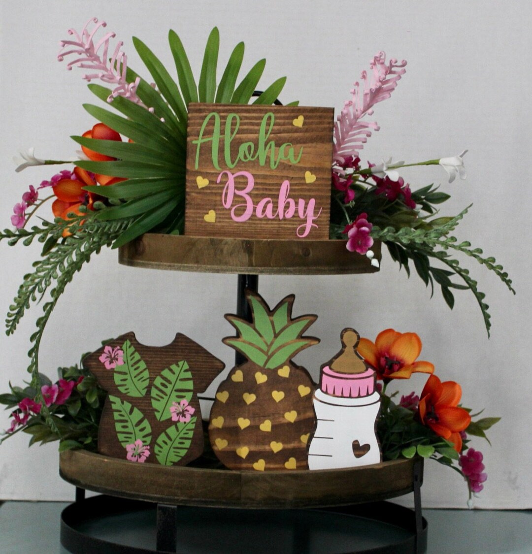 Aloha Baby Shower Decoration, Pineapple Baby Shower, Aloha Luau Baby ...