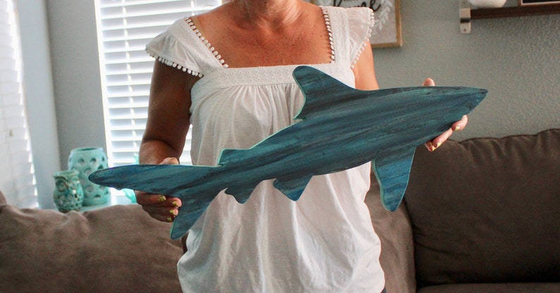 Shark Decor Shark Wall Art Coastal Decor Beach Home Decor Wood Shark Beach Ideas Coastal Decor Beach Decor Boys Room Decor