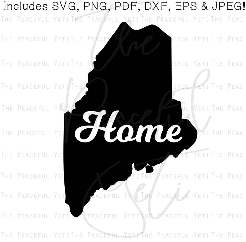 Download Maine Home State SVG State Home Instant Download jpeg png ...