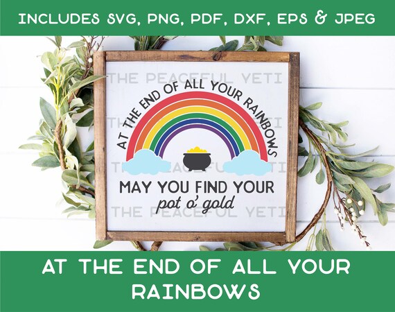 Download St Patrick S Day Quote Svg Irish Blessing Rainbow Etsy