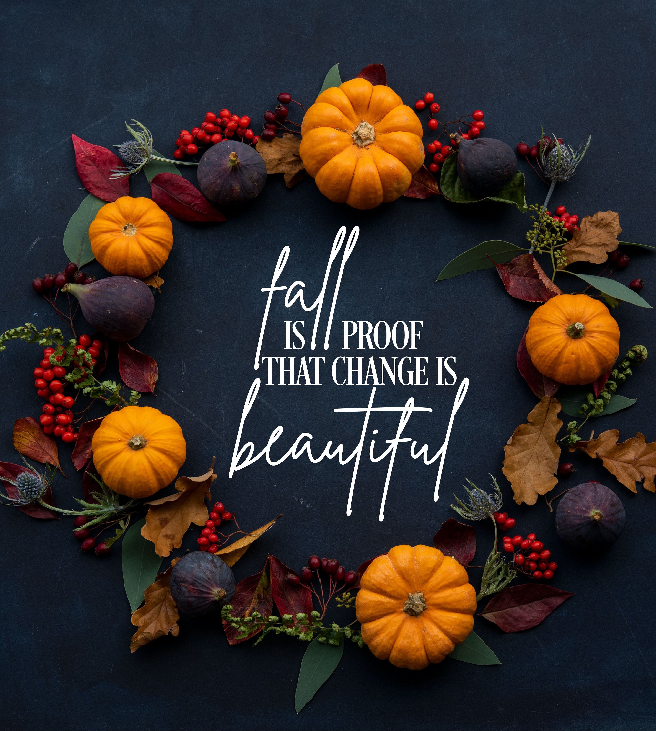 Fall Quote SVG Fall is Proof That Change is Beautiful Autumn - Etsy UK