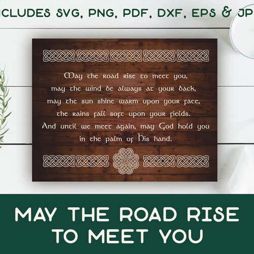 Irish Blessing Digital Art May the Road Rise to Meet You - Etsy