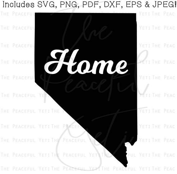 Nevada Home State SVG State Home Instant Download jpeg png ...