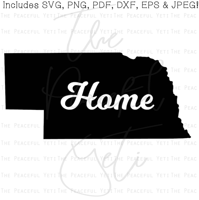 Download Nebraska Home State Svg Instant Download Jpeg Png Svg Pdf Eps Dxf State Home Stencils Templates Craft Supplies Tools Commentfer Fr