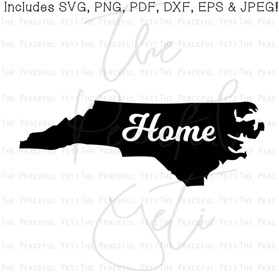 Download North Carolina Home State SVG State Home Instant Download ...