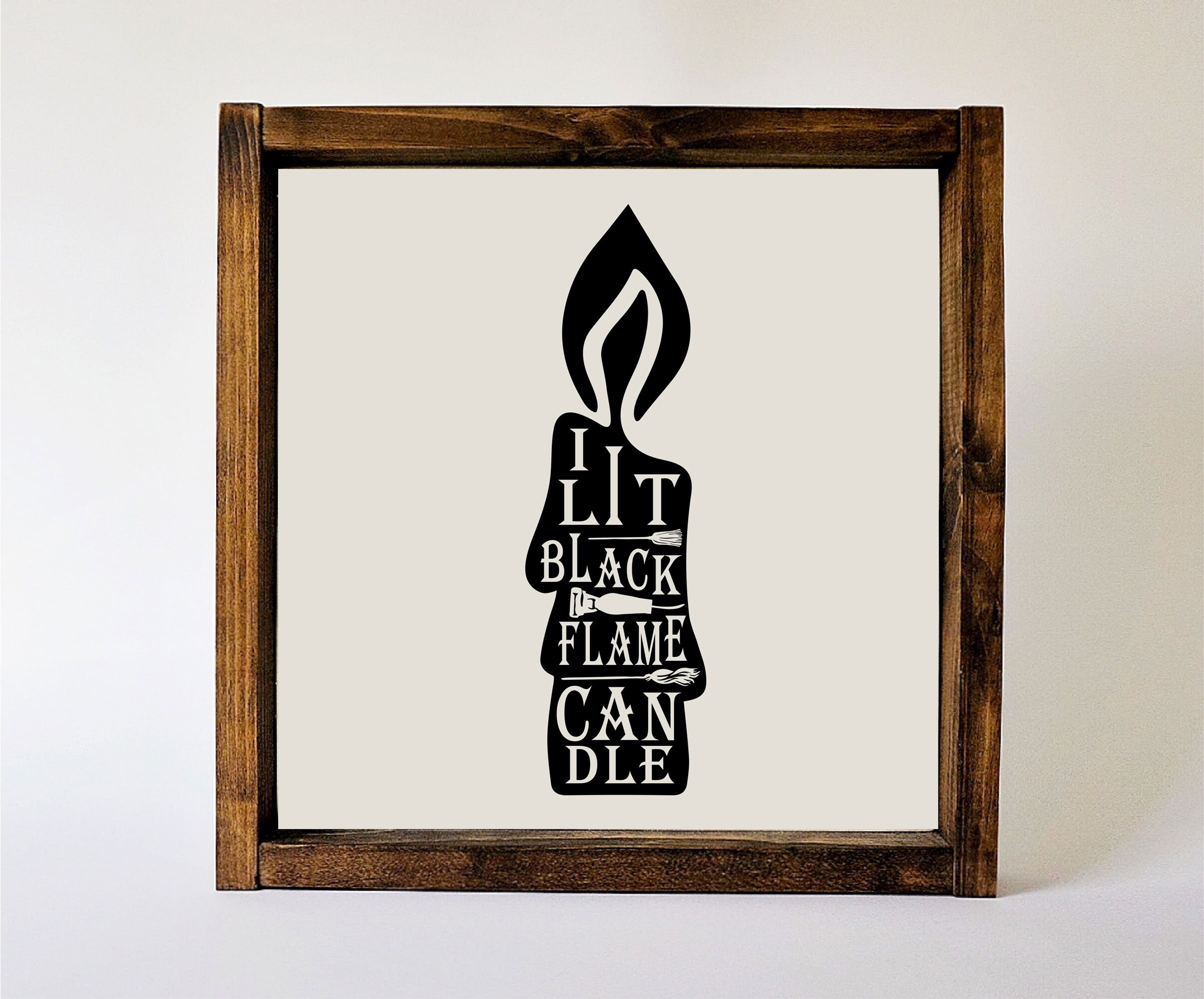 I Lit the Black Flame Candle SVG Halloween Hocus Pocus SVG Etsy