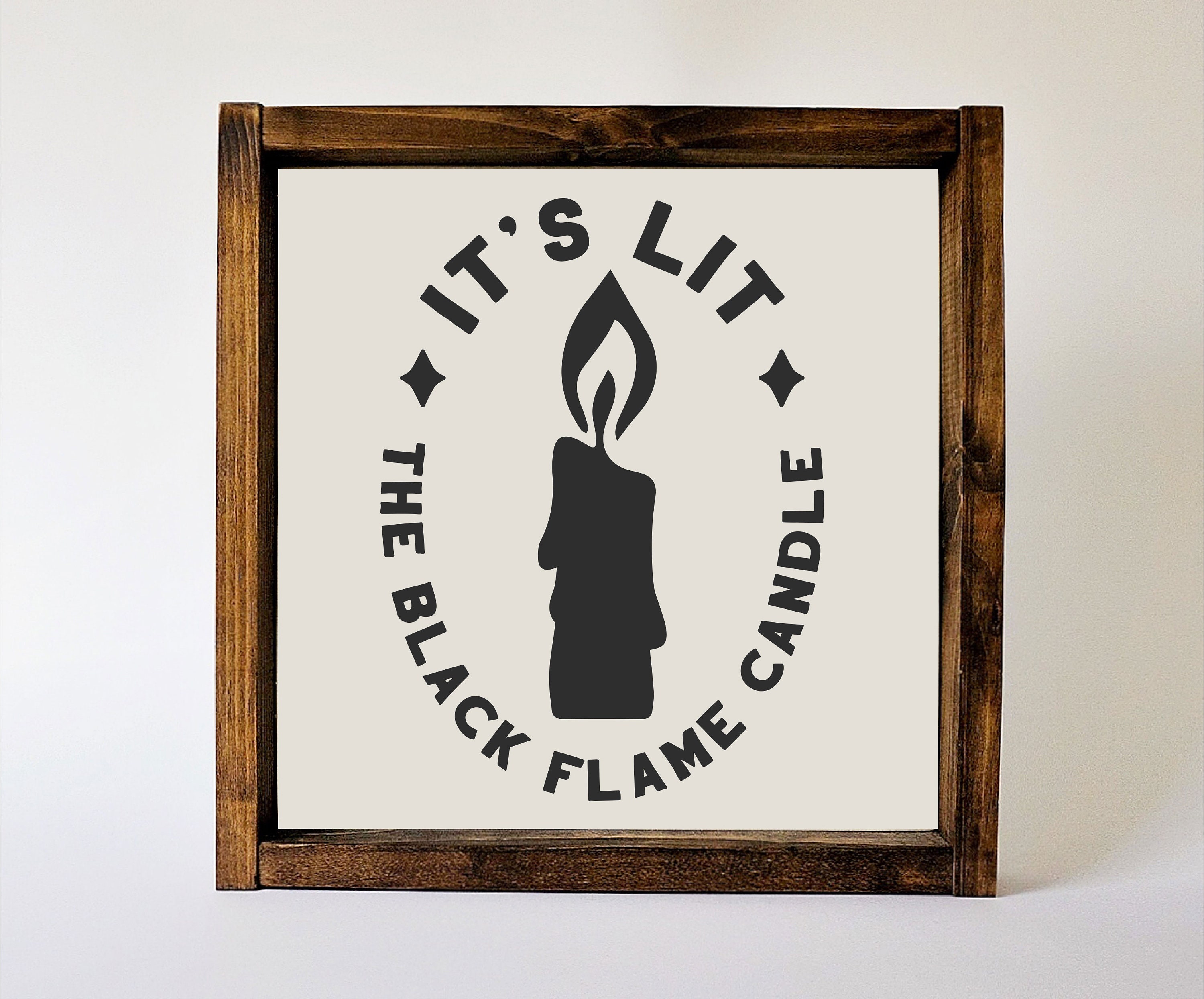 It's Lit the Black Flame Candle SVG Halloween Hocus Etsy