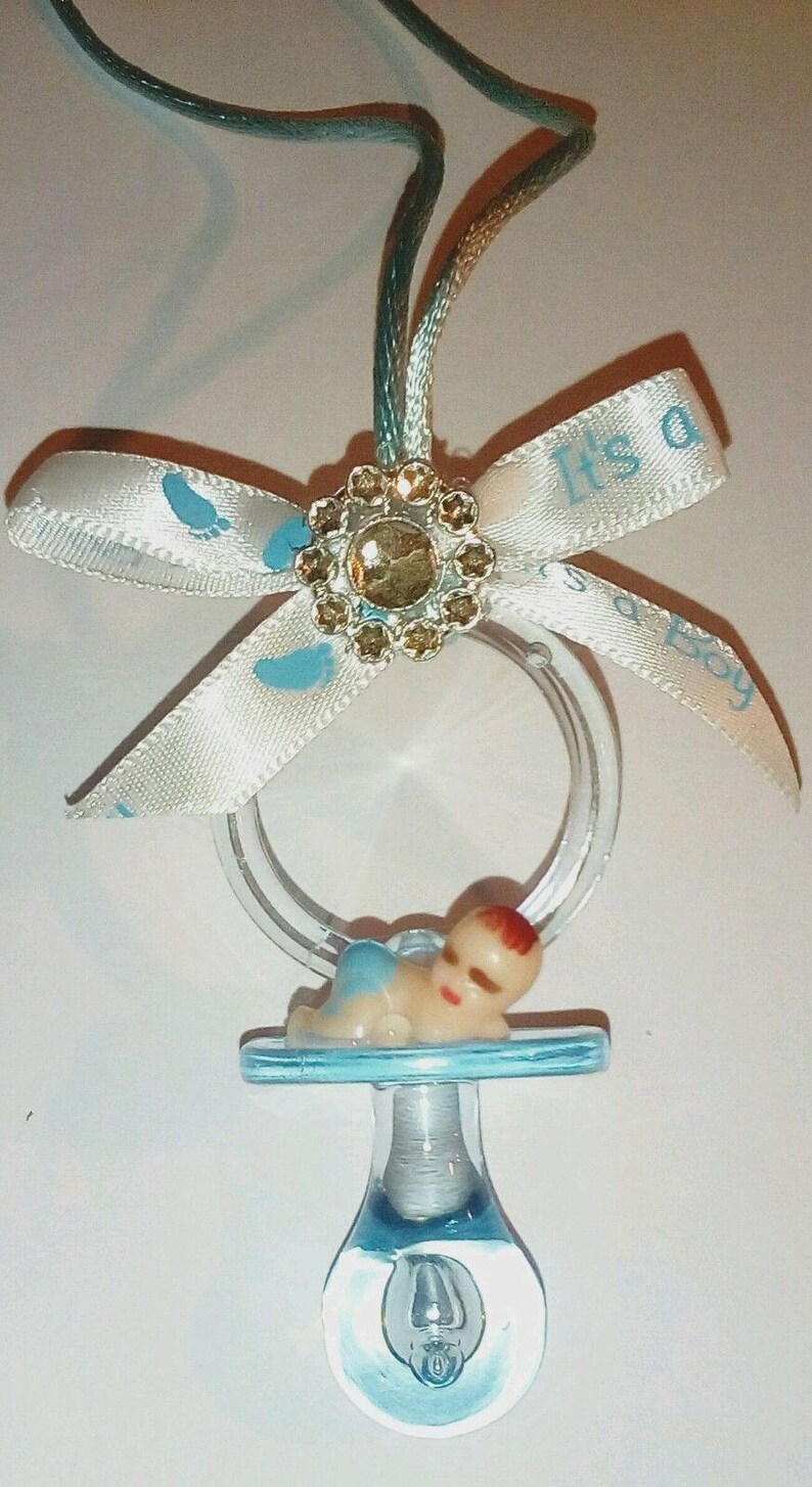 Blue Baby Shower Pacifiers 12pcs Keepsake favor Etsy