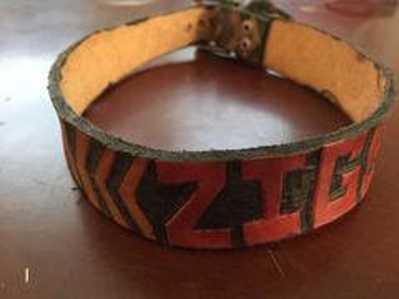 Customizable Leather Dog Collar