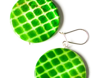 Earrings, silver earrings, drop earrings, summer earrings, leaves, 925 silver, handmade