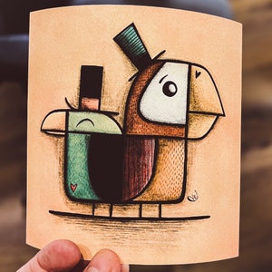 Birds that wear hats