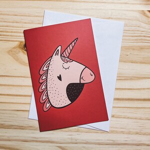 Carte de souhait licorne