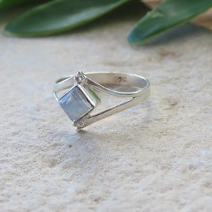 Moonstone Boho Silver Ring / Silver Ring for Women / Moonstone Ring / Gift image 2