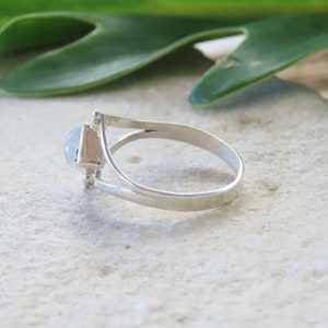 Moonstone Boho Silver Ring / Silver Ring for Women / Moonstone Ring / Gift image 3