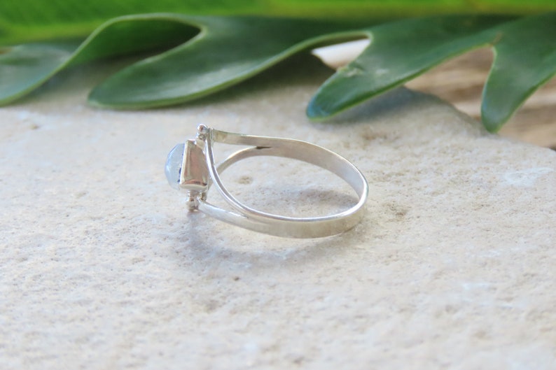 Moonstone Boho Silver Ring / Silver Ring for Women / Moonstone Ring / Gift image 3