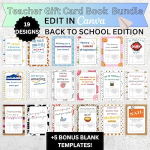 Lehrer Geschenkkarte Buch Bundle | Zurück zu Schullehrer Geschenk