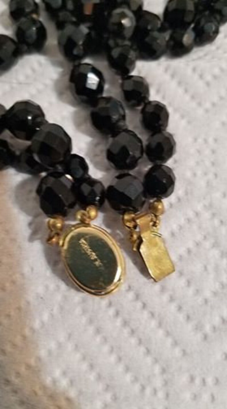 Black Austrian crystal Necklace