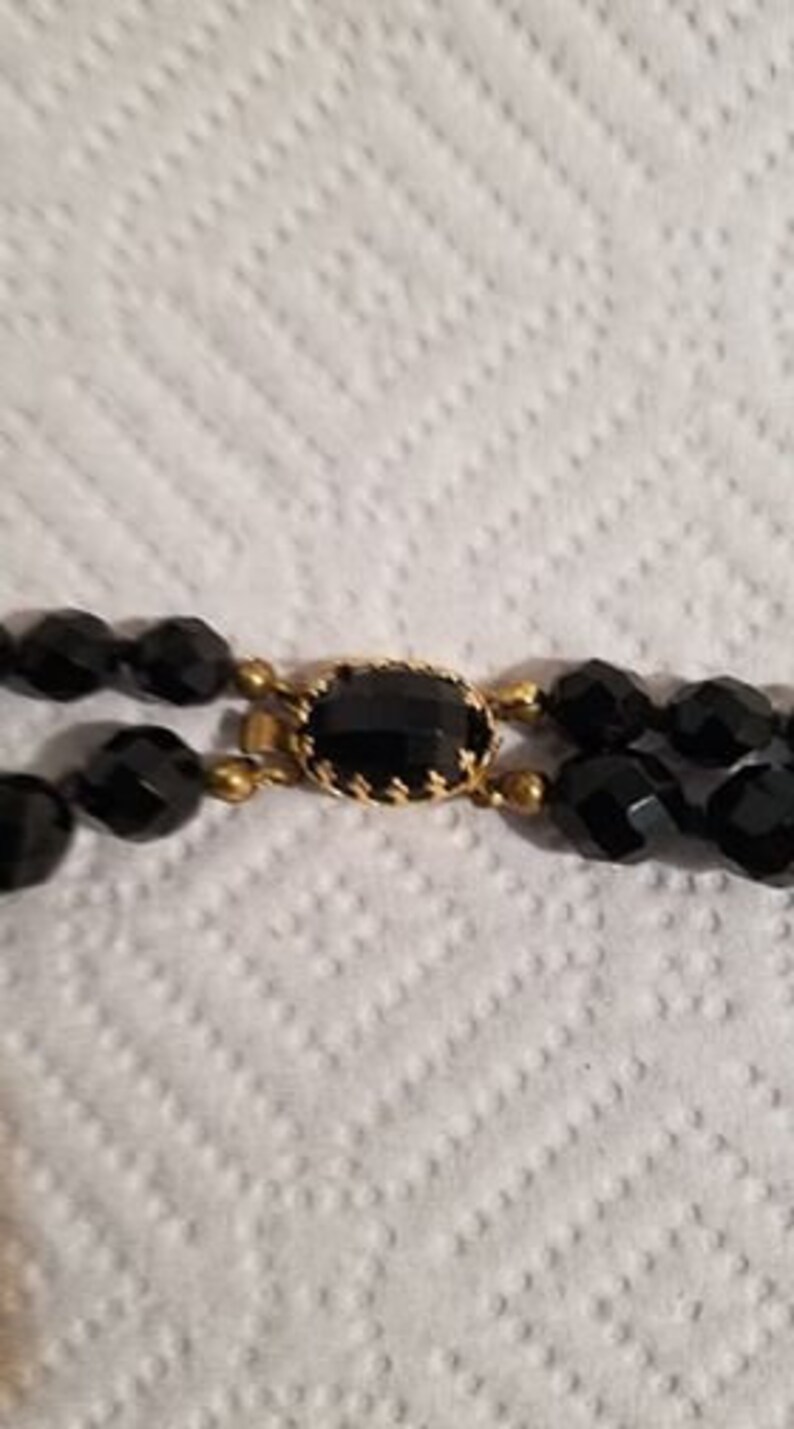 Black Austrian crystal Necklace