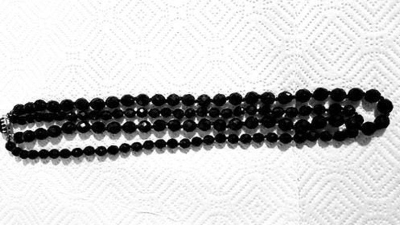 Black Austrian crystal Necklace
