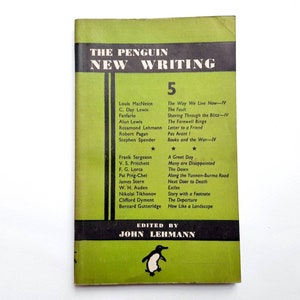 The Penguin New Writing - Vol. 5 - 1941 - John Lehmann - Second hand - Vintage - Paperback